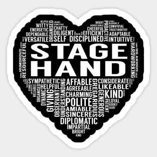 Stage Hand Heart Sticker